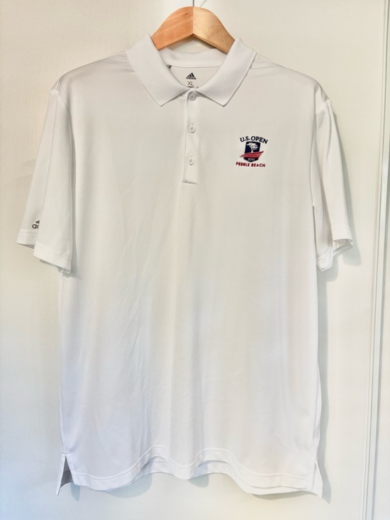 adidas Other - Pebble Beach US Open Mens Crisp White Polo Size XL Golf Preppy  Timeless Classic